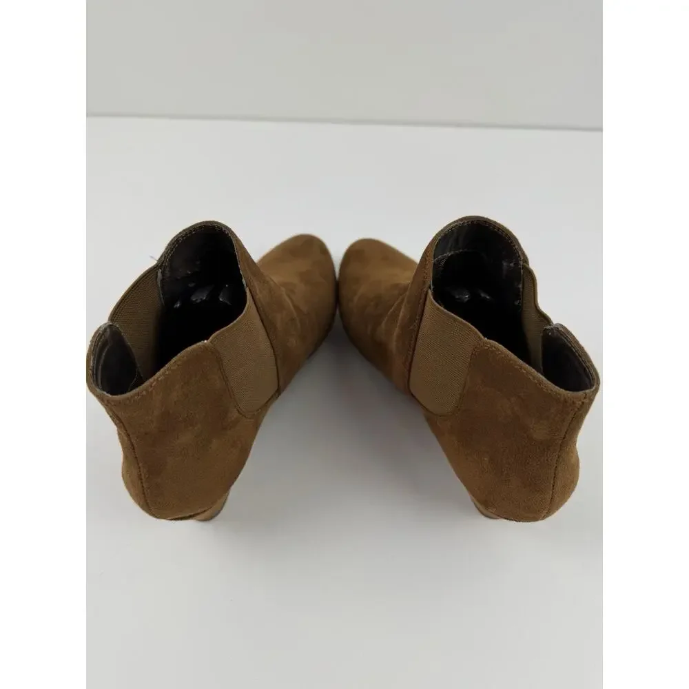 Marbella Wedge Heel Booties - Boot Chocolate SIZE 7.5